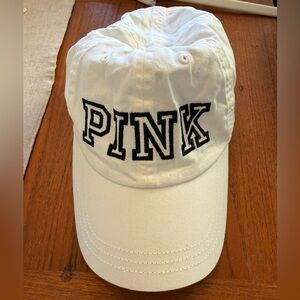 NWOT | PINK Victoria's Secret White Logo Baseball Hat